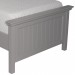 Cama de solteiro Provençal na cor Cinza